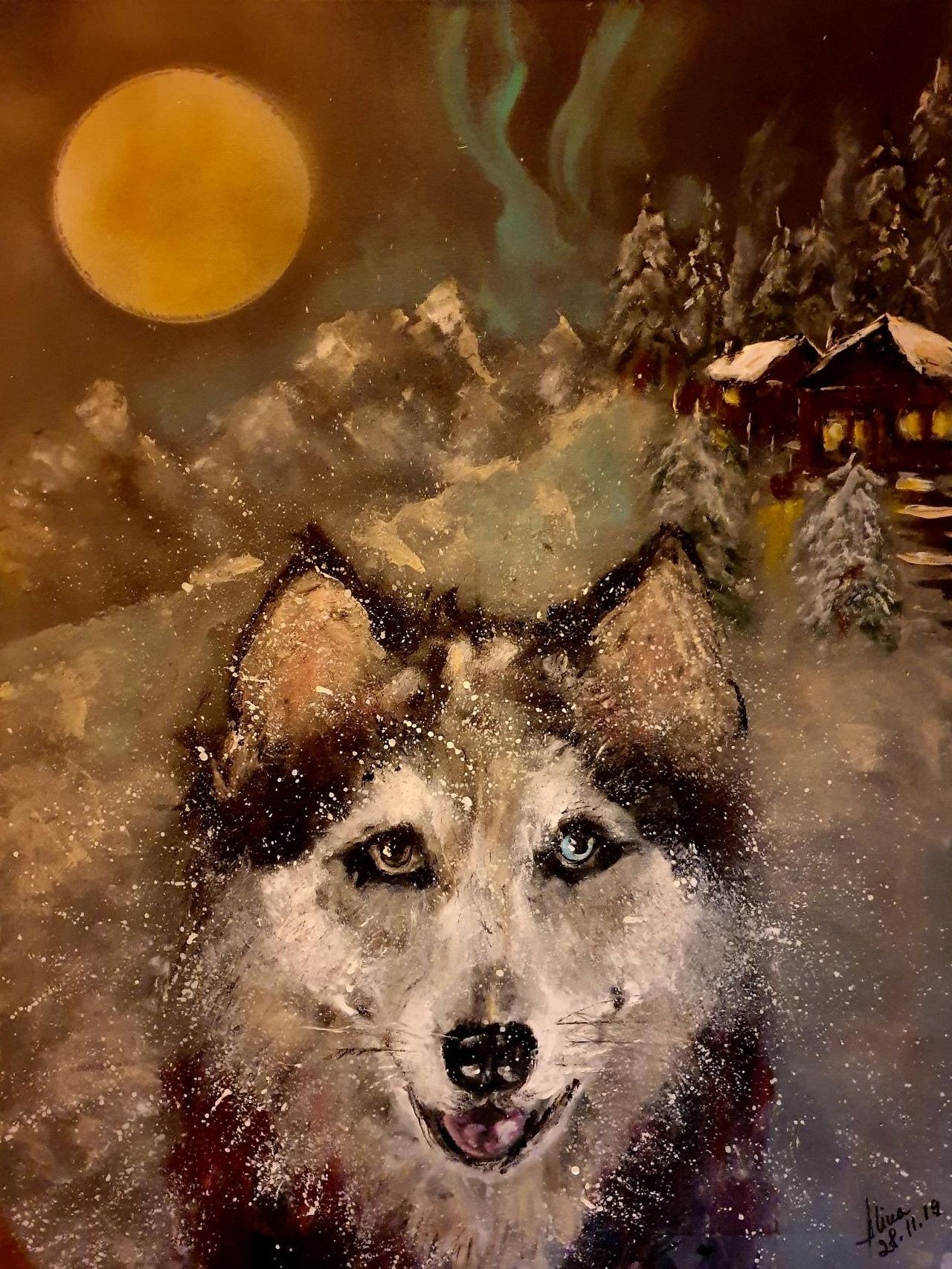 ArteDiAlina.com painting: I live in Canada